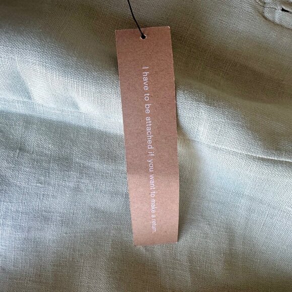 REFORMATION Sawyer Linen Mini Dress - NWT - Size 2 - Dried Herbs - Picture 7 of 10